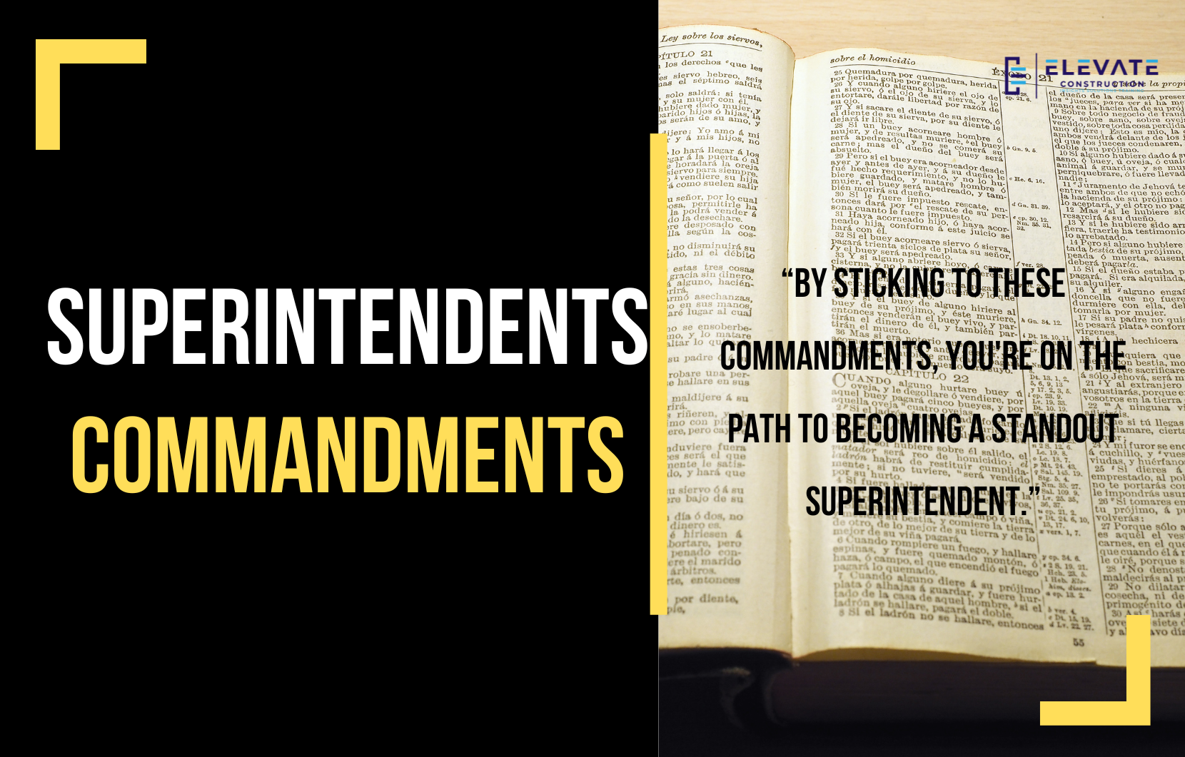 Keep the Superintendent Commandments