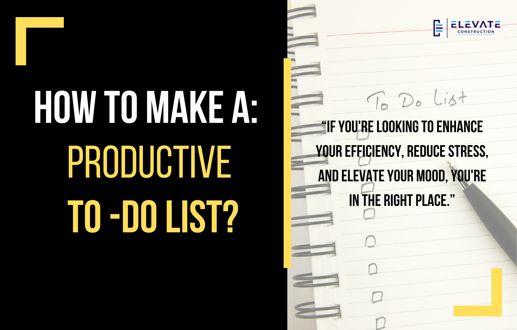 How To Make A Productive To-Do List
