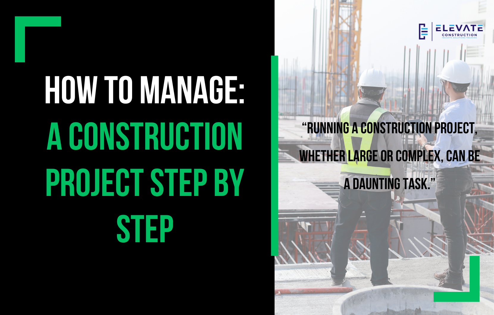 How To Manage A Construction Project Step By Step