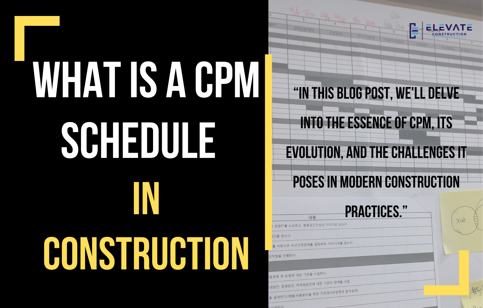 What Is A CPM Schedule In Construction?