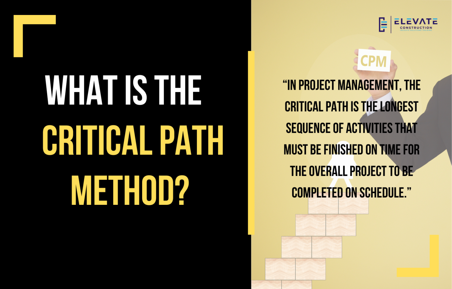 What Is The Critical Path Method? - Elevate Constructionist