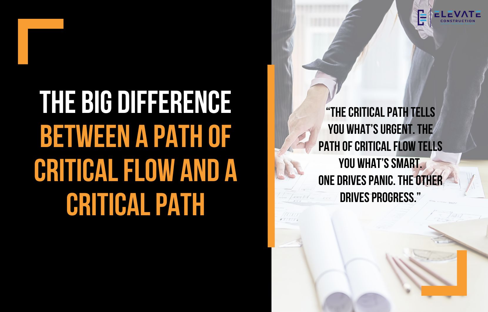 The Big Difference between a Path of Critical Flow and a Critical Path