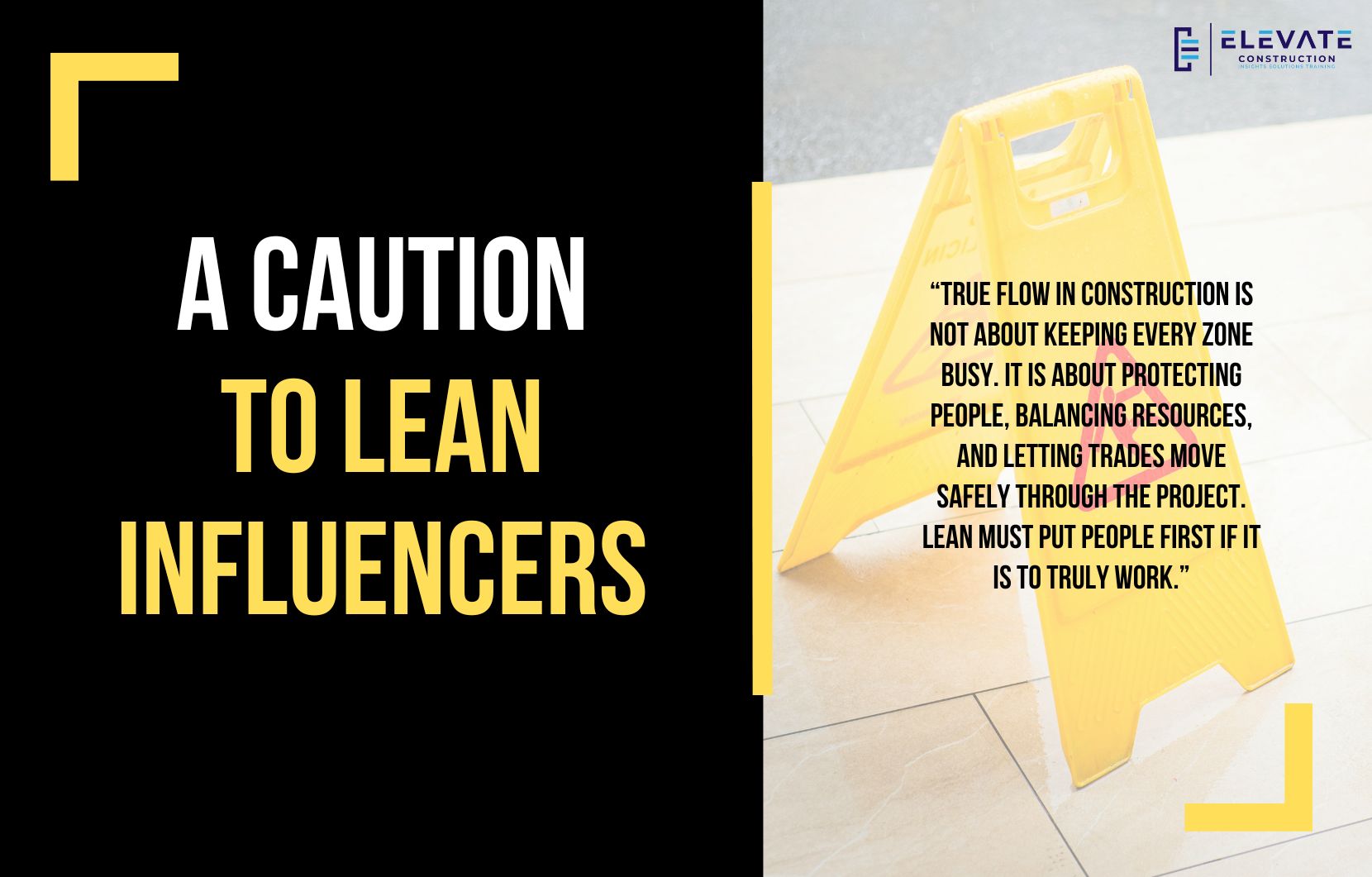 A Caution to Lean Influencers