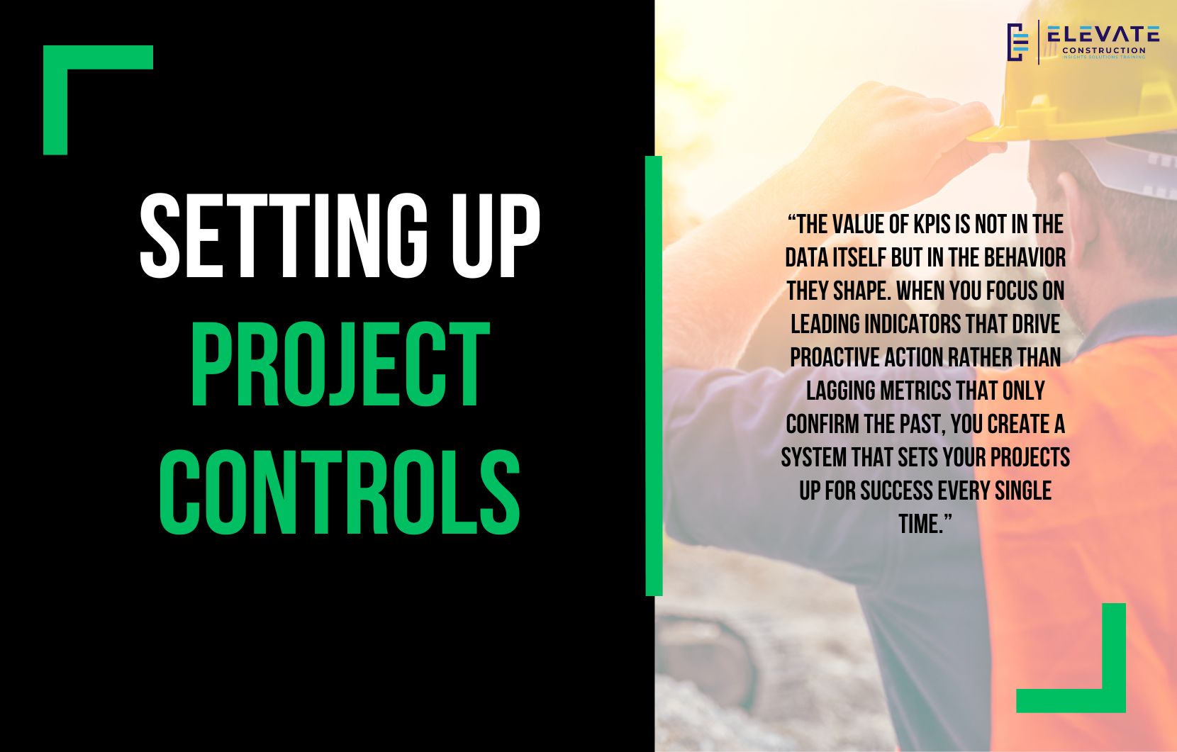 Setting up Project Controls