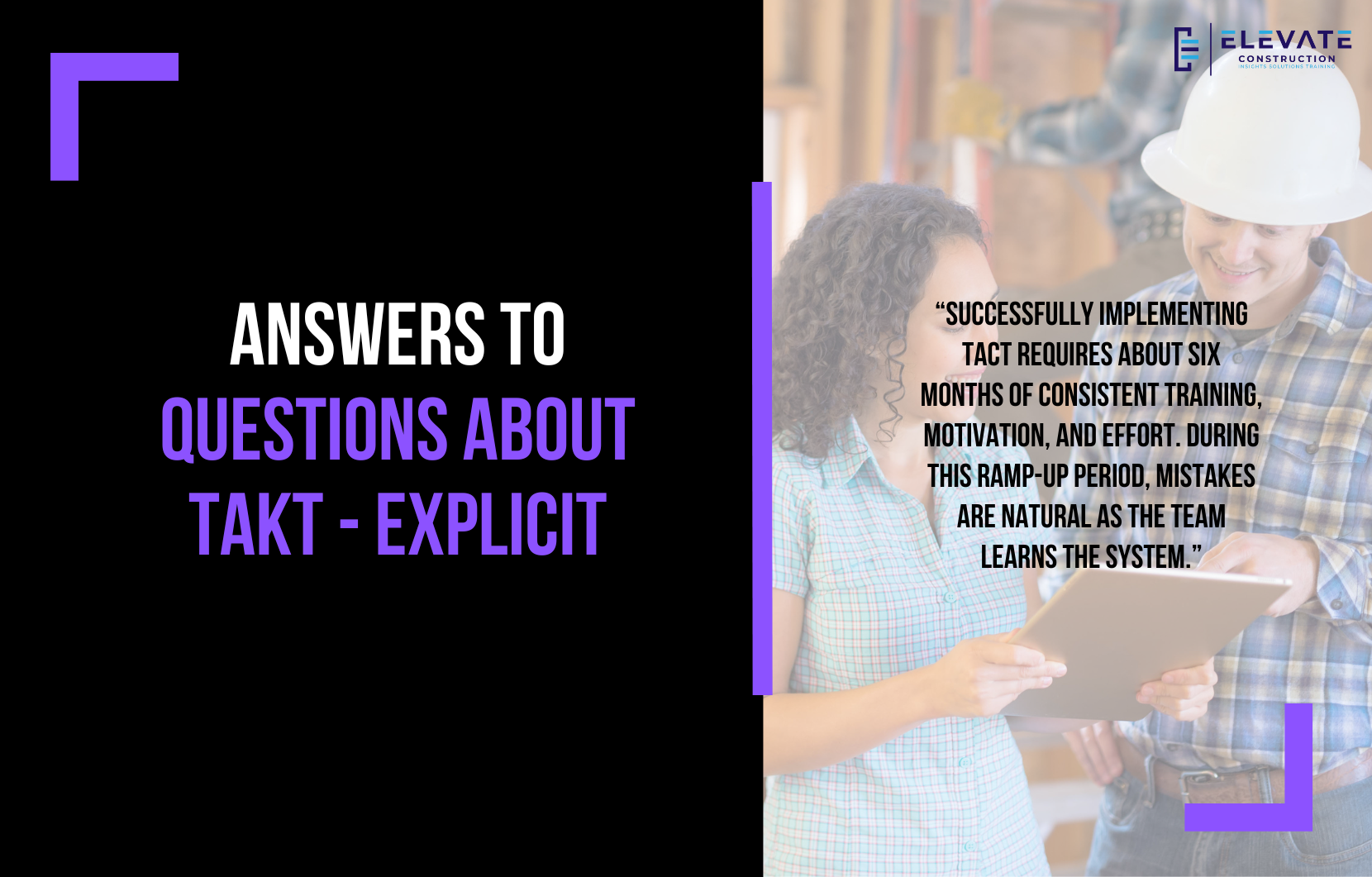 Answers to Questions about Takt – Explicit