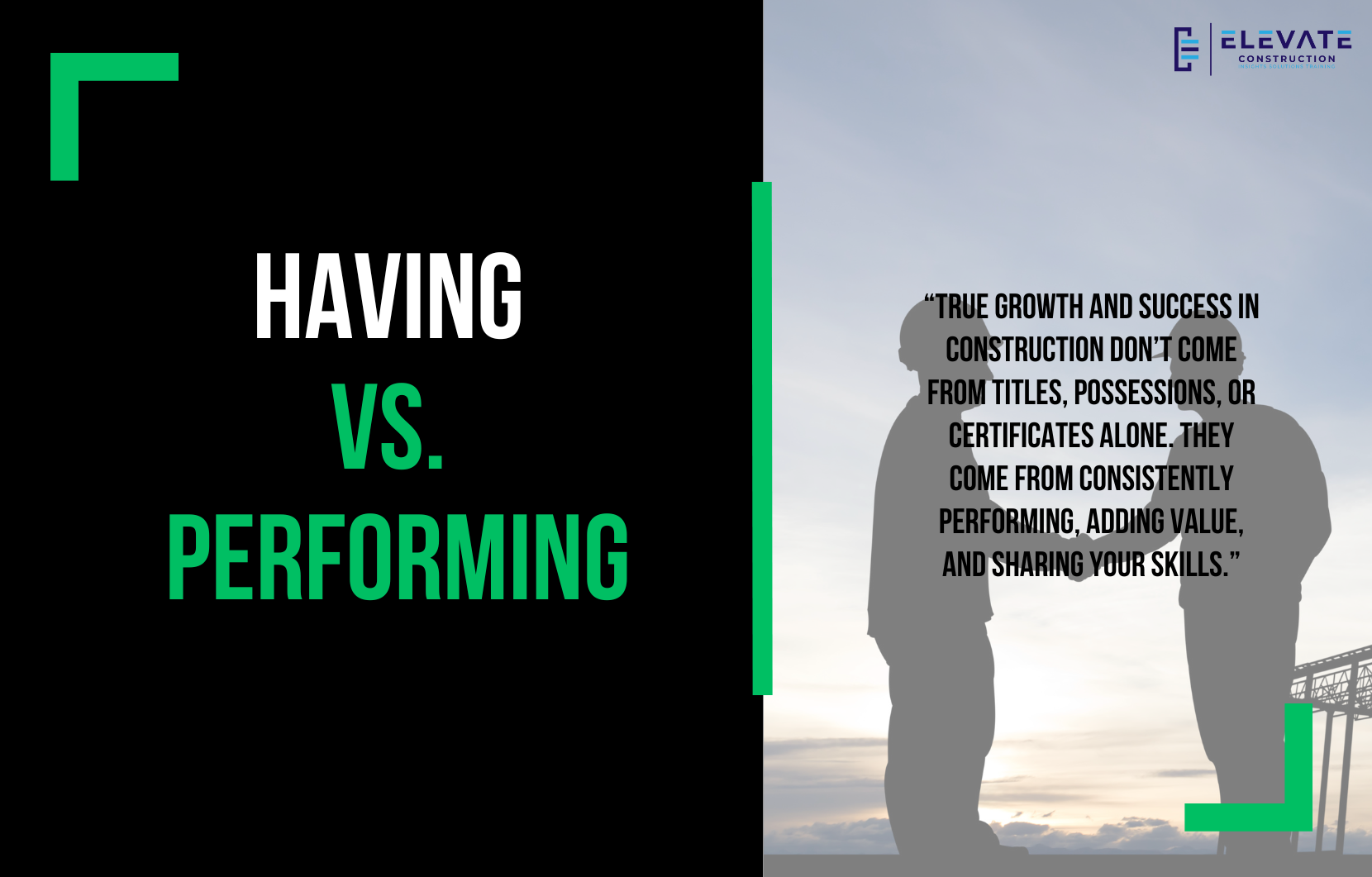 Having vs. Performing