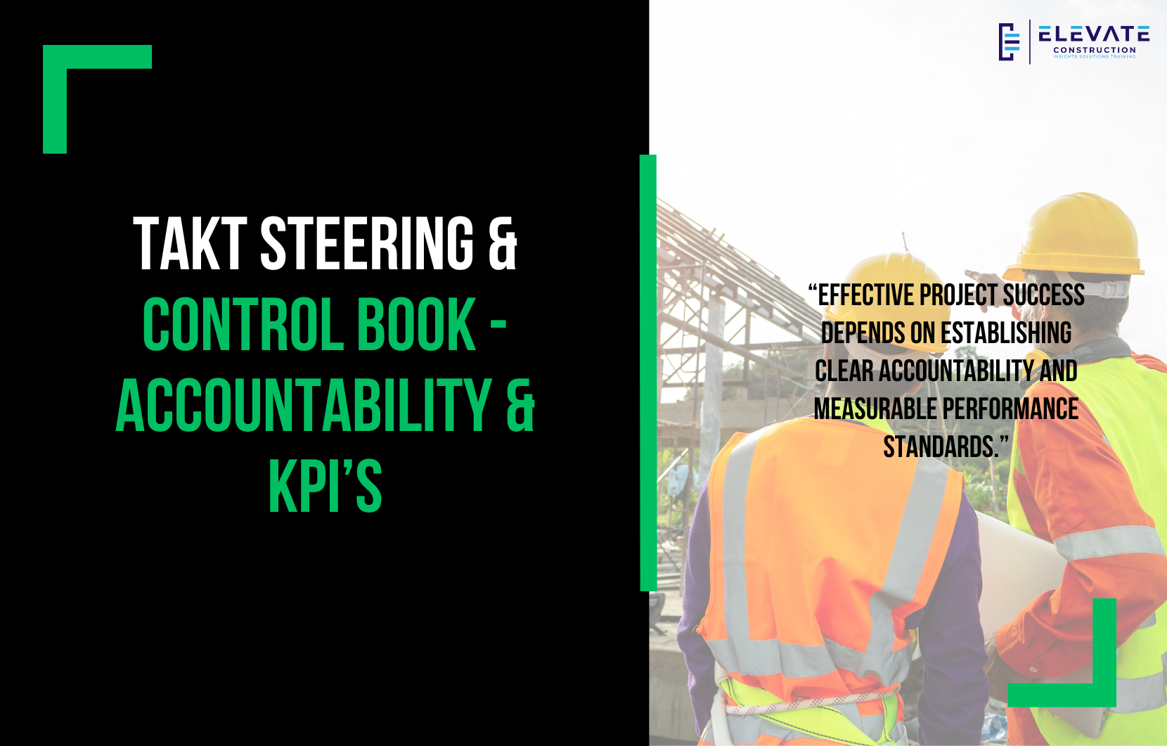Takt Steering & Control Book – Accountability & KPIs