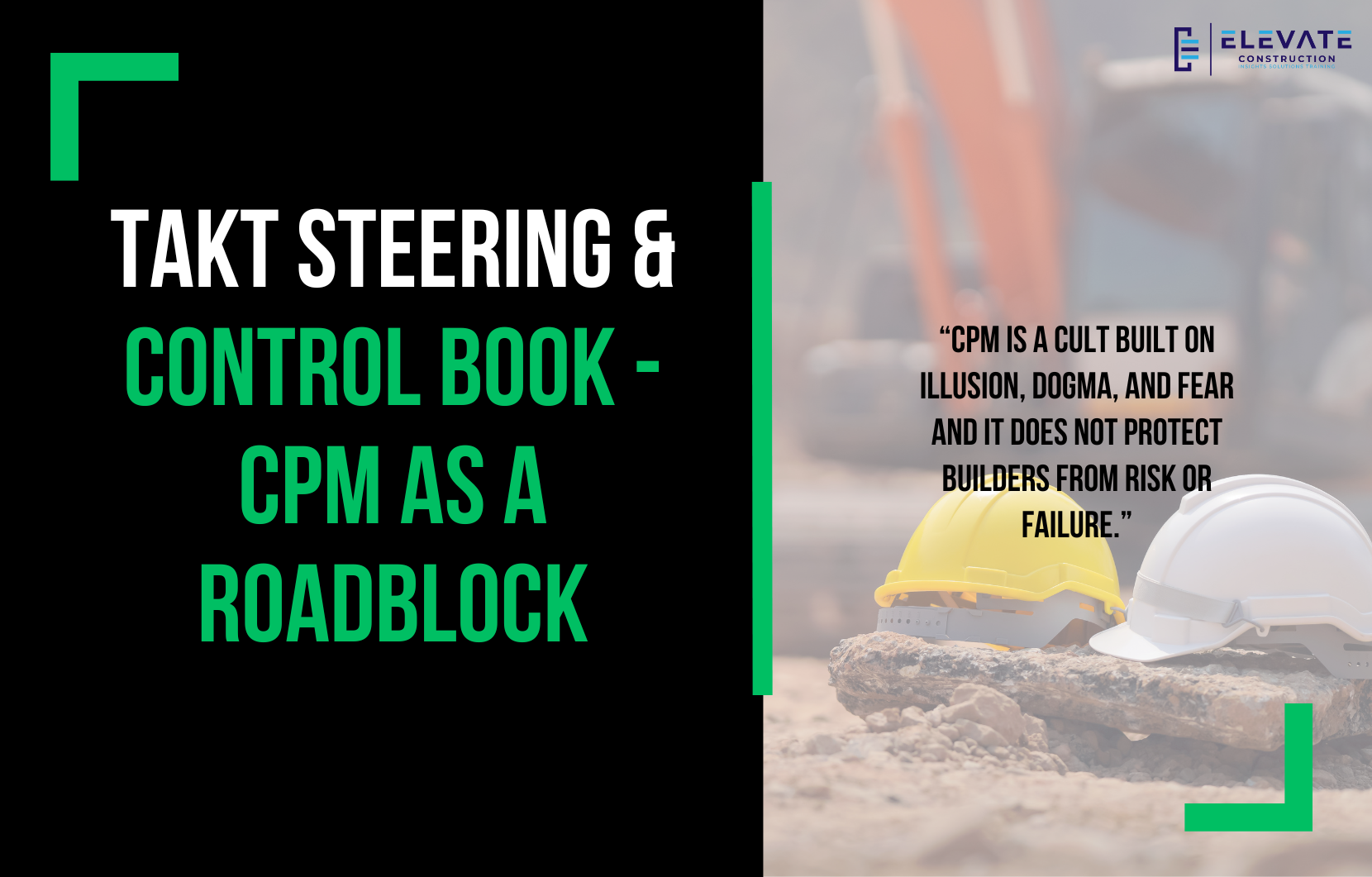 Takt Steering & Control Book – CPM as a roadblock