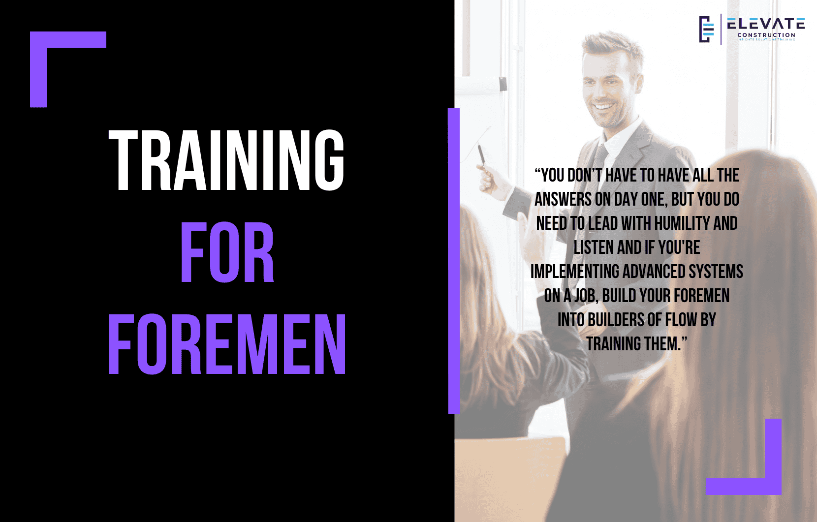 Training for Foremen