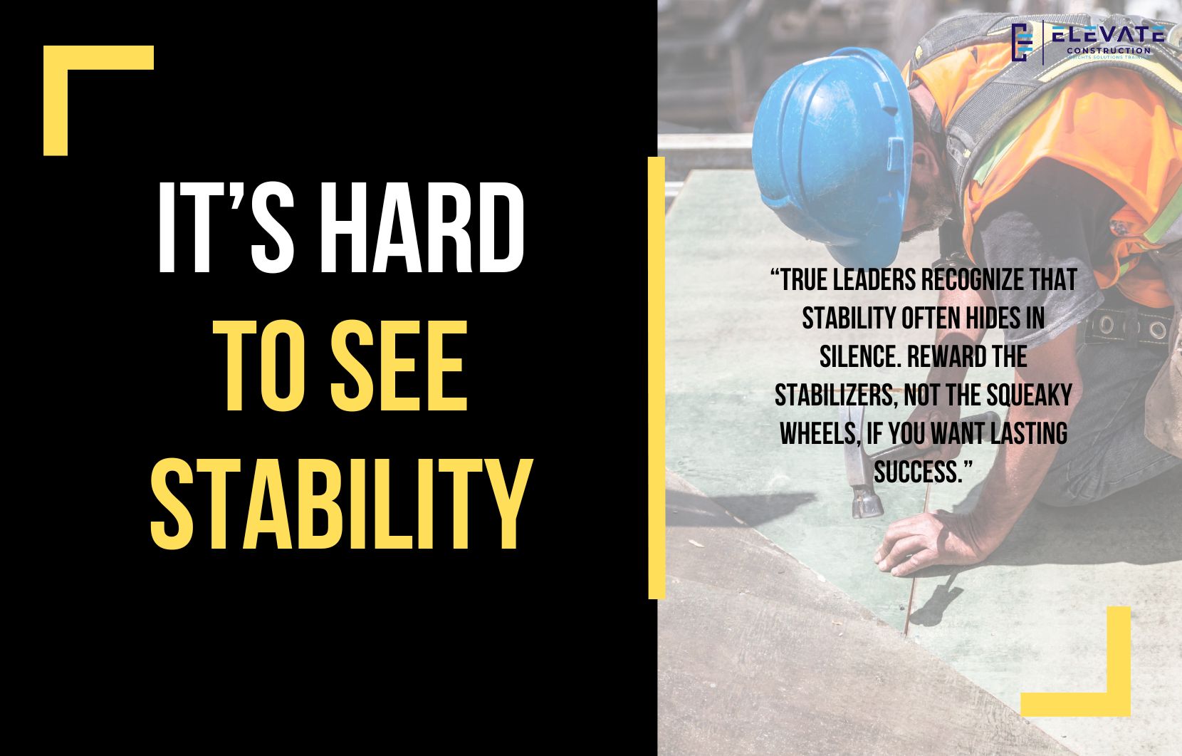 Its Hard to See Stability
