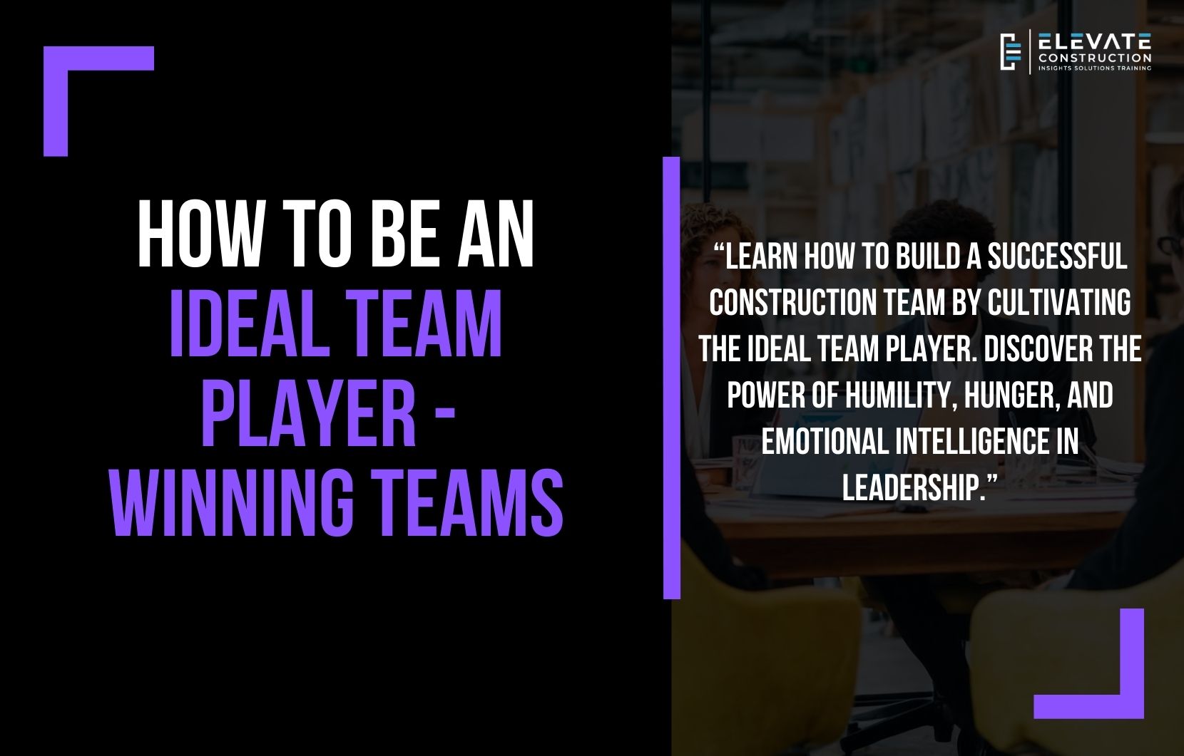 How To Be An Ideal Team Player – Winning Teams
