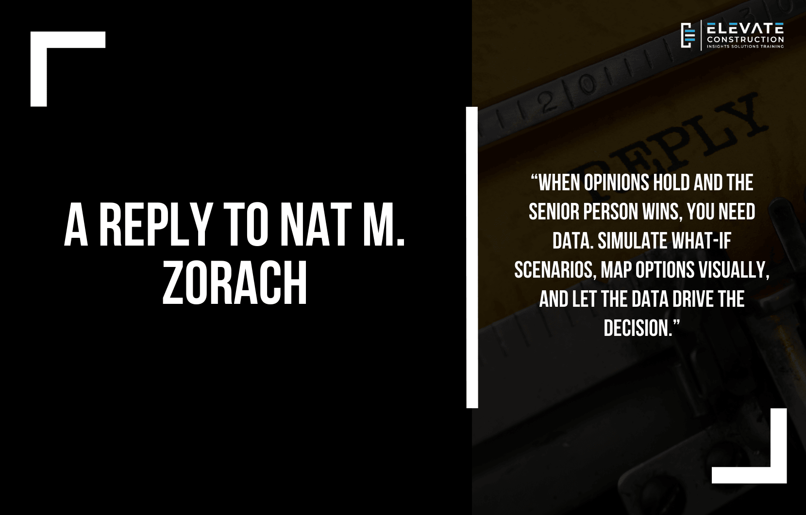 A Reply to Nat M. Zorach