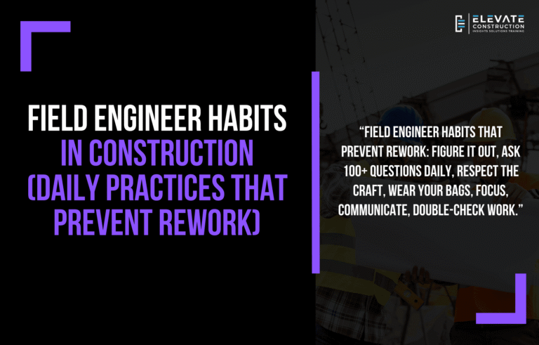 Field Engineer Habits In Construction (Daily Practices That Prevent ...