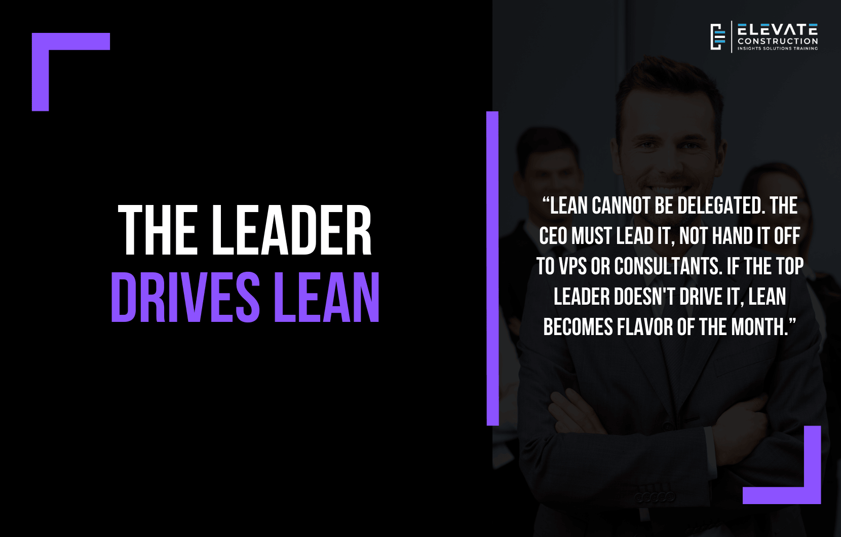 The Leader Drives Lean