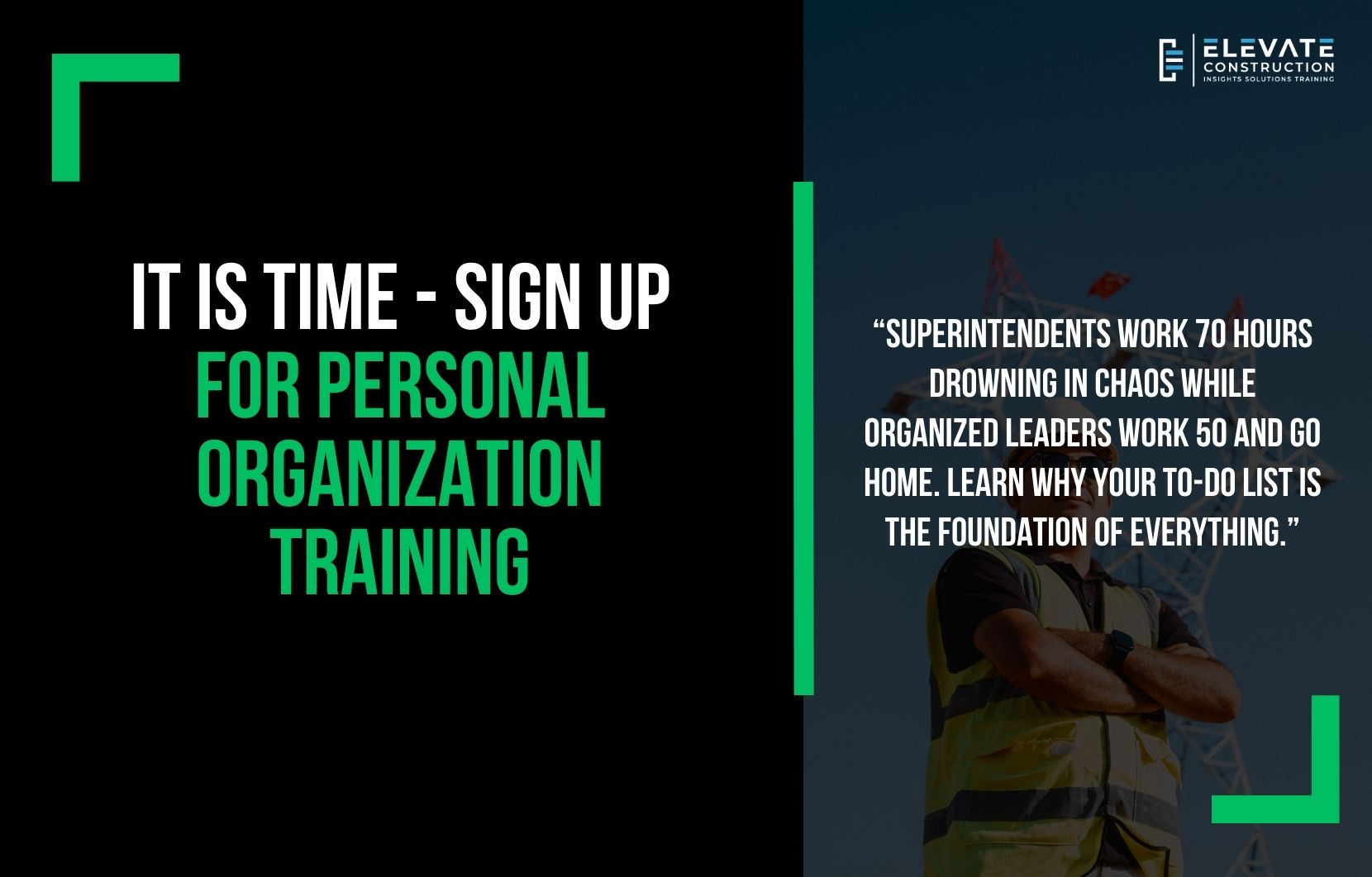 It Is Time – Sign up for Personal Organization Training