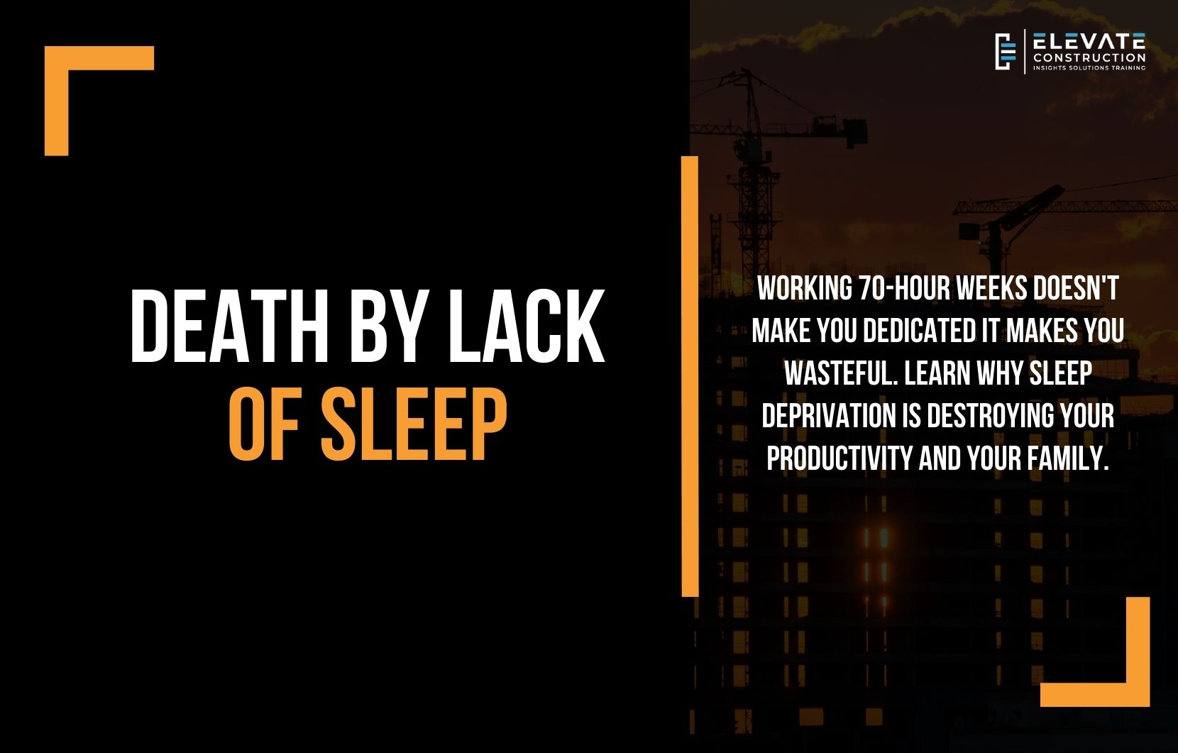 Death by Lack of Sleep