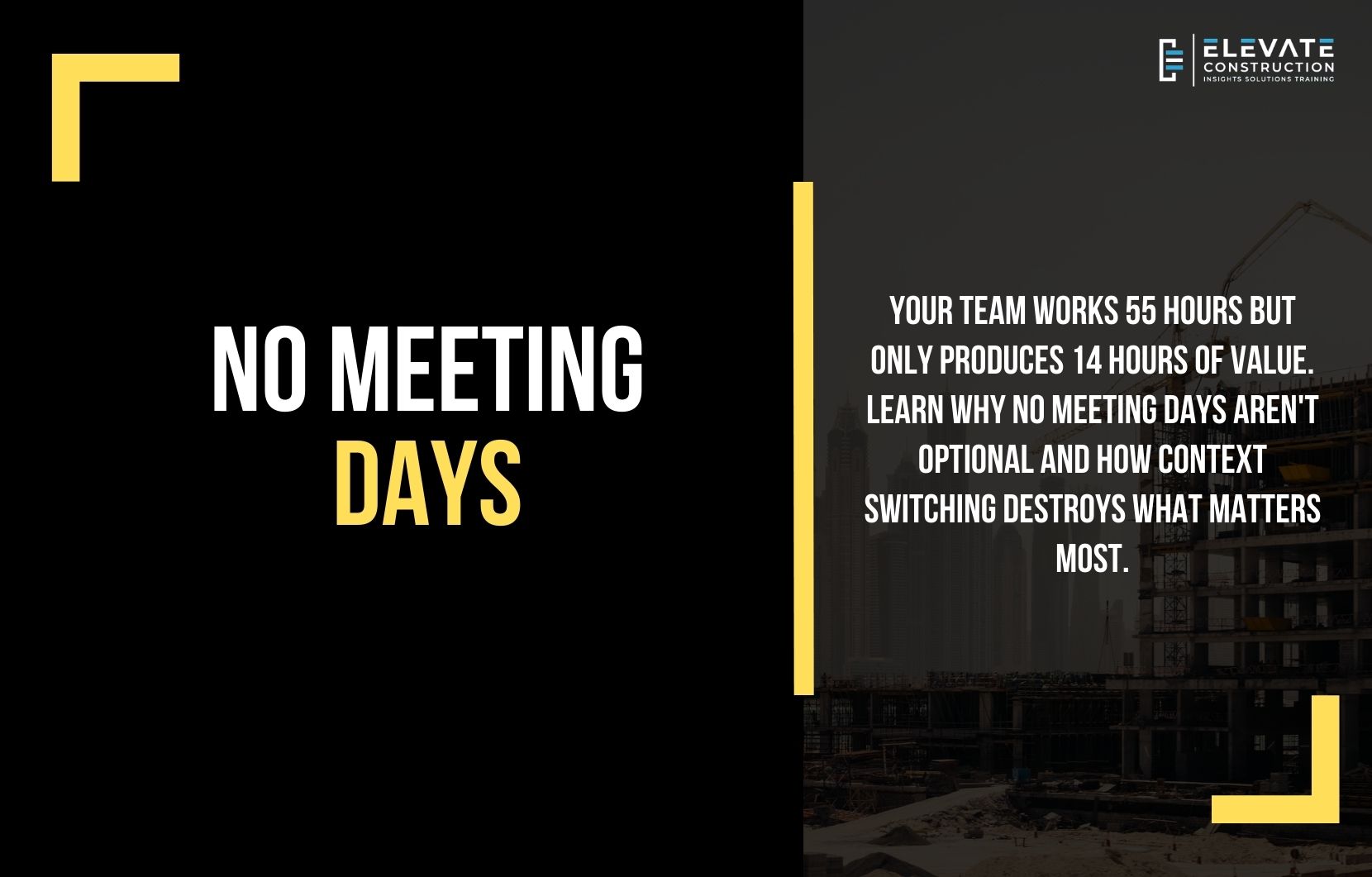 No Meeting Days