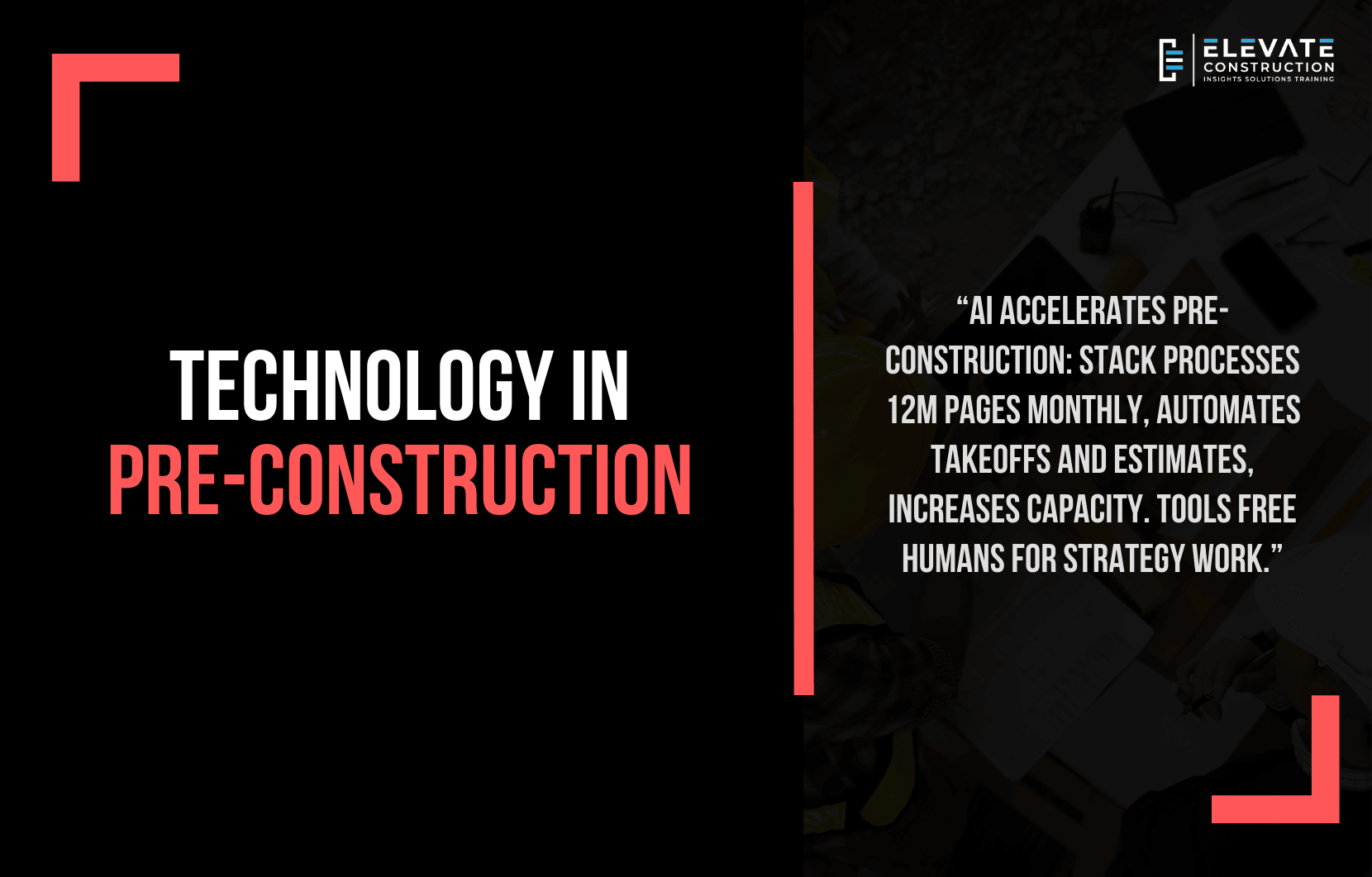 Technology in Pre-construction