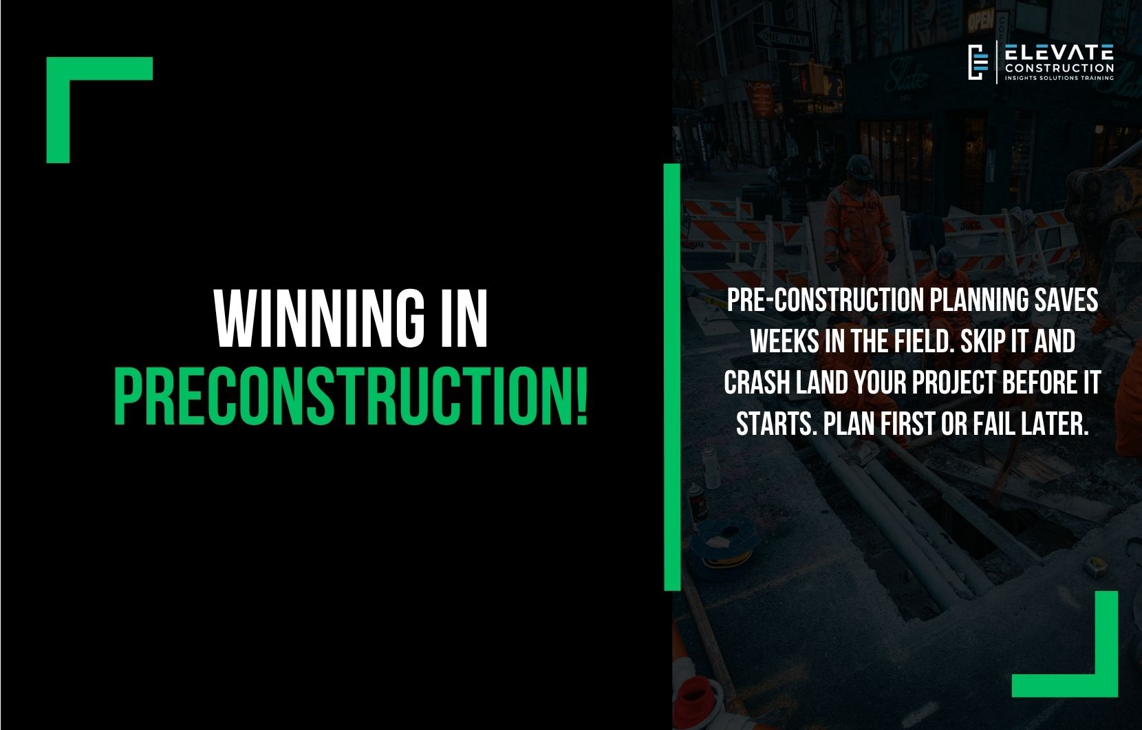 Winning in Preconstruction!
