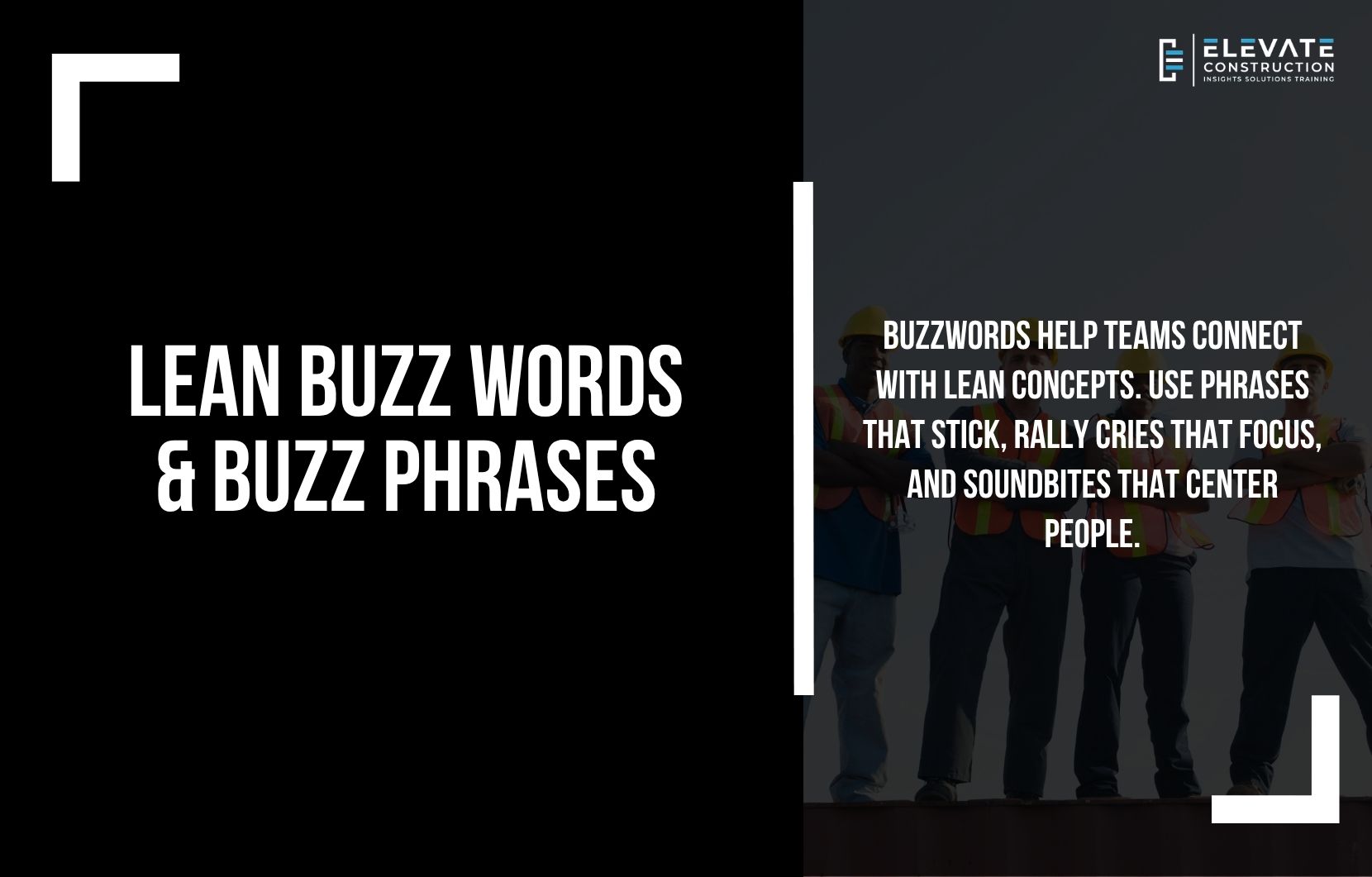 Lean Buzz Words & Buzz Phrases