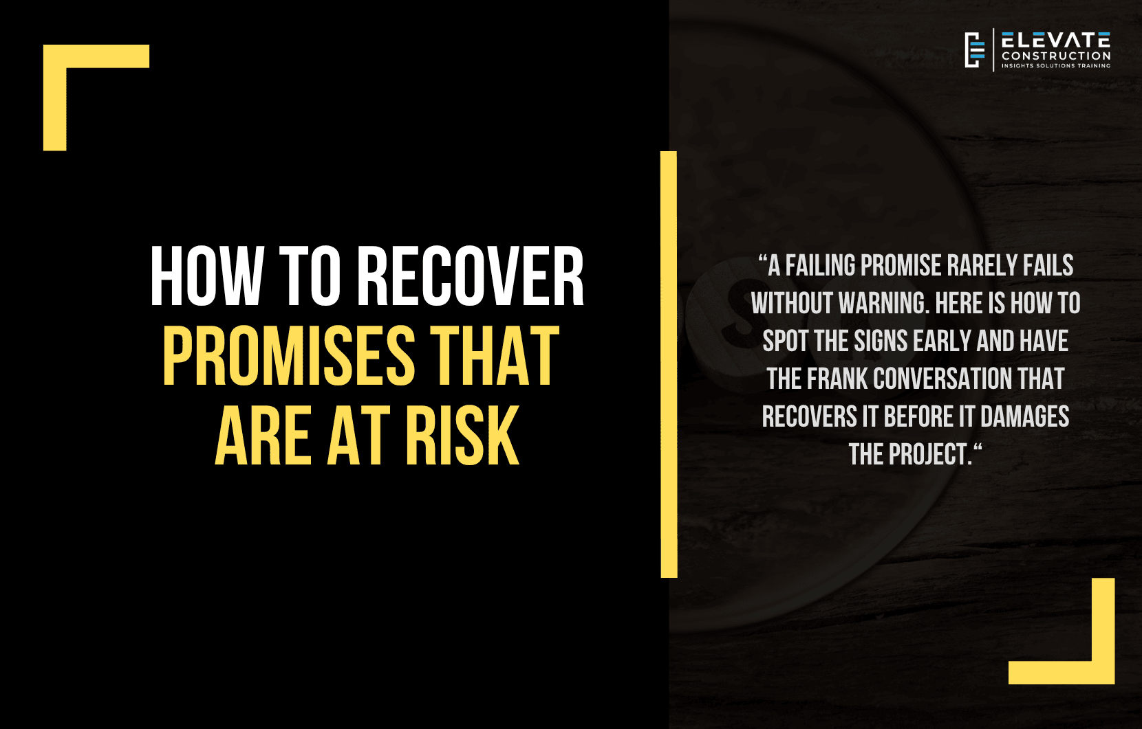 How to Recover Promises that are at Risk