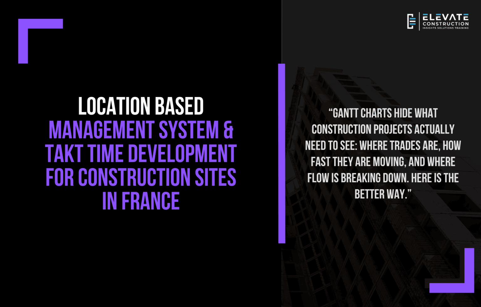 Location Based Management System & Takt Time Development for ...
