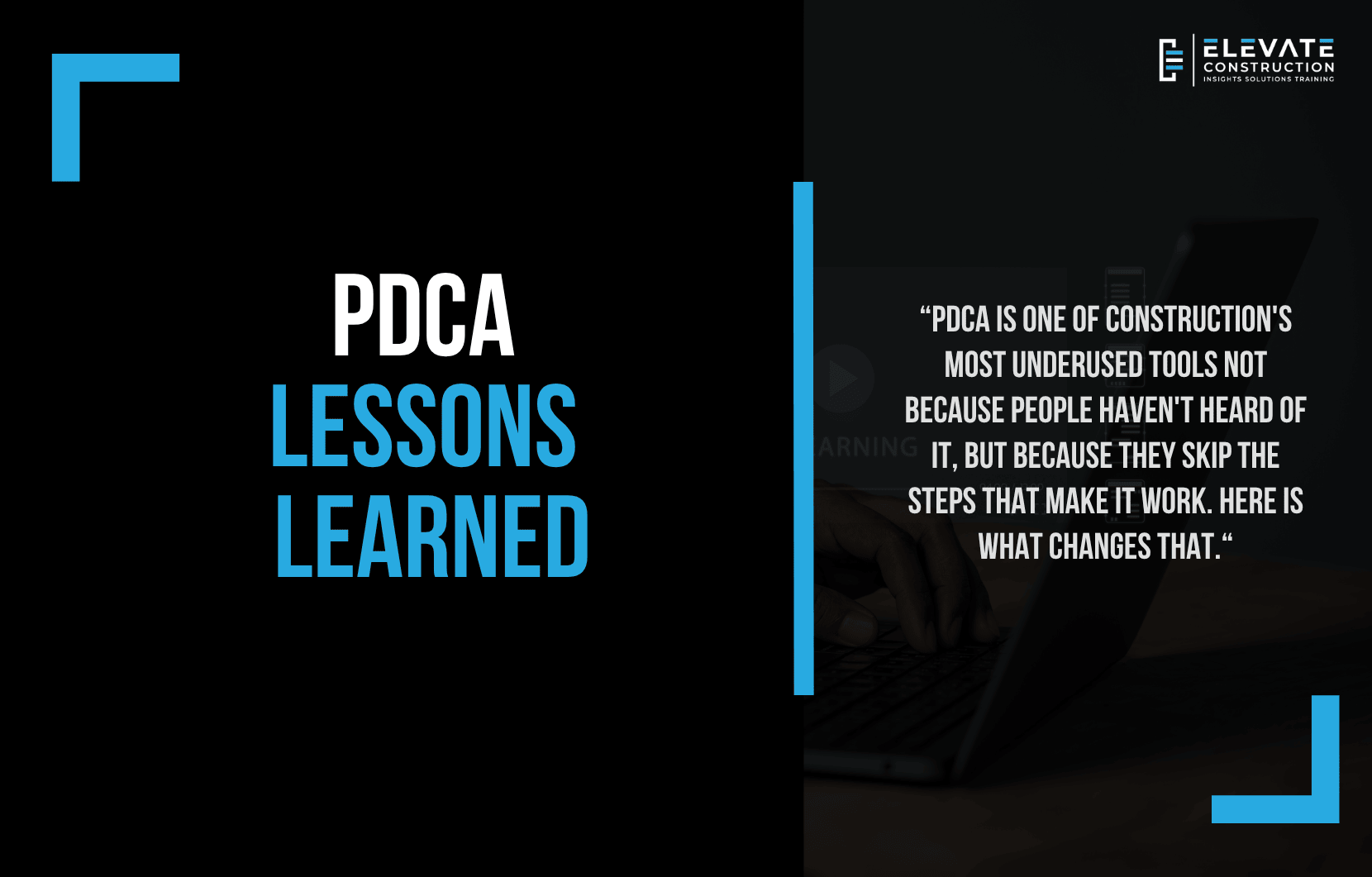 PDCA  Lessons  Learned