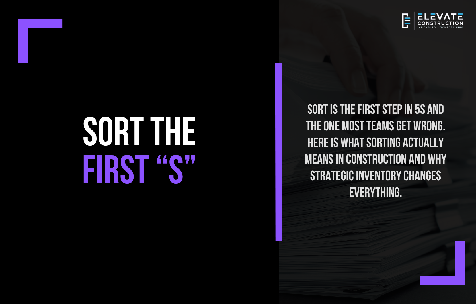 Sort the First “S”