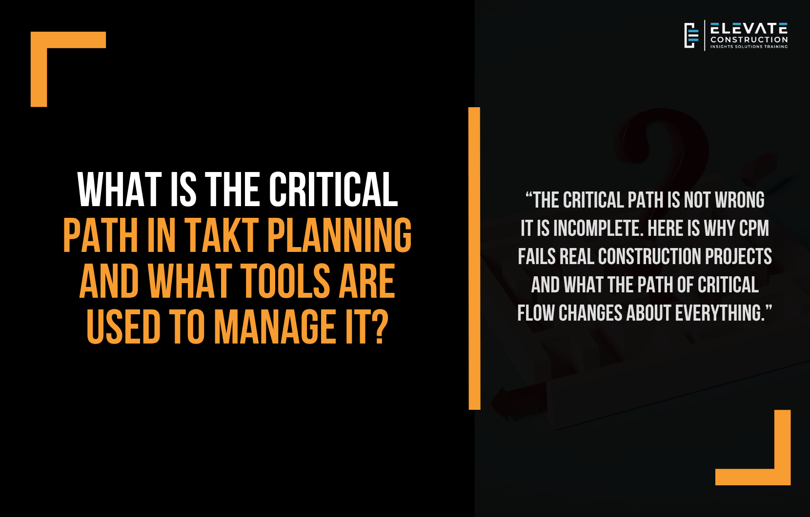 What Is the Critical Path in Takt Planning and What Tools Are Used to Manage It?