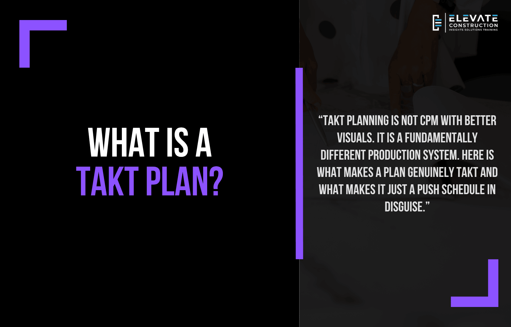 What is a Takt plan?