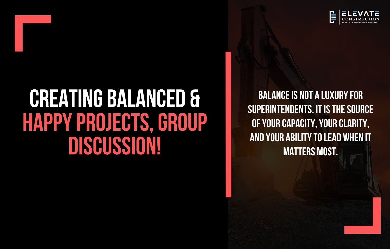 Creating Balanced & Happy Projects, Group Discussion!