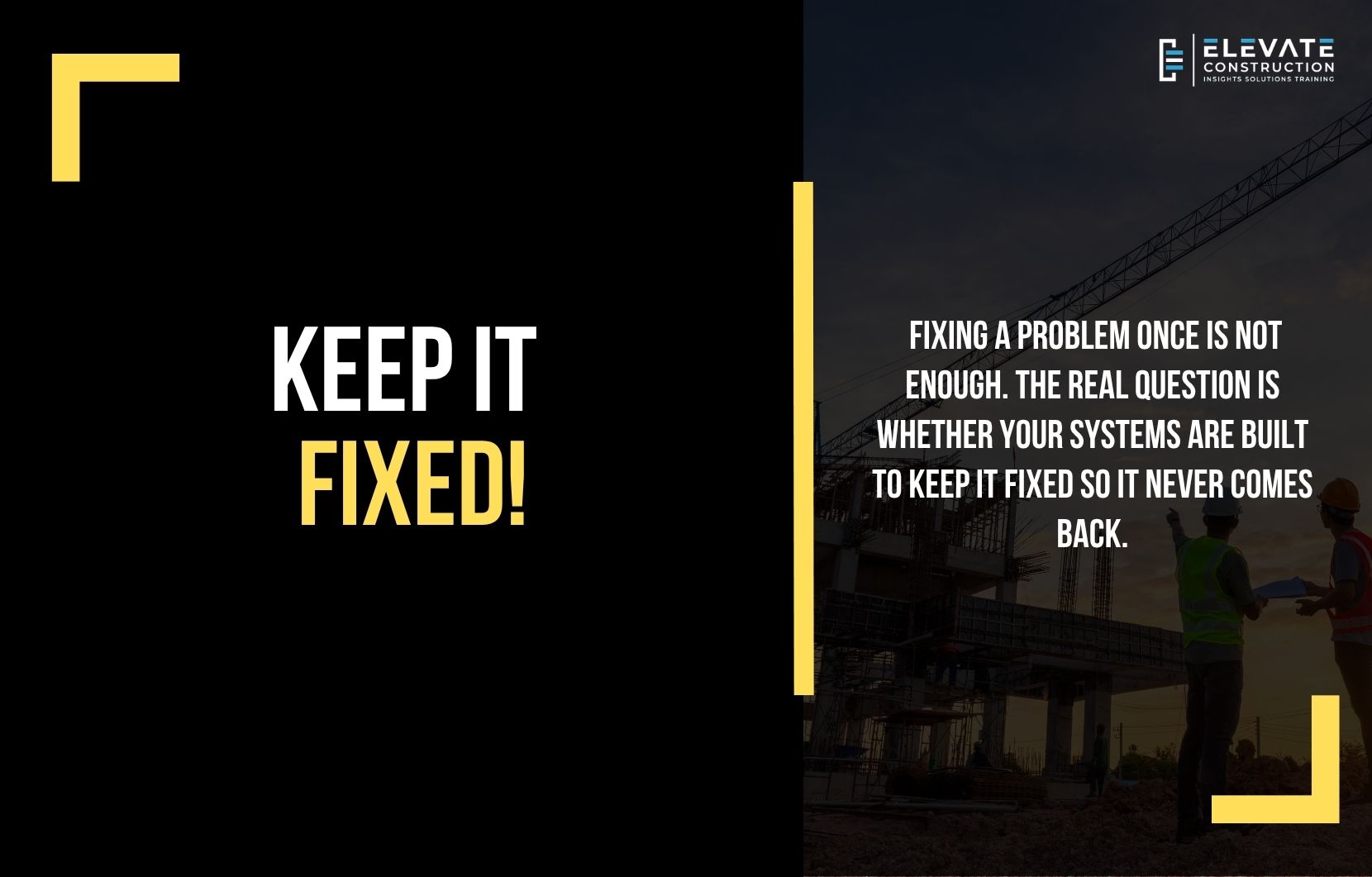 Keep It Fixed!