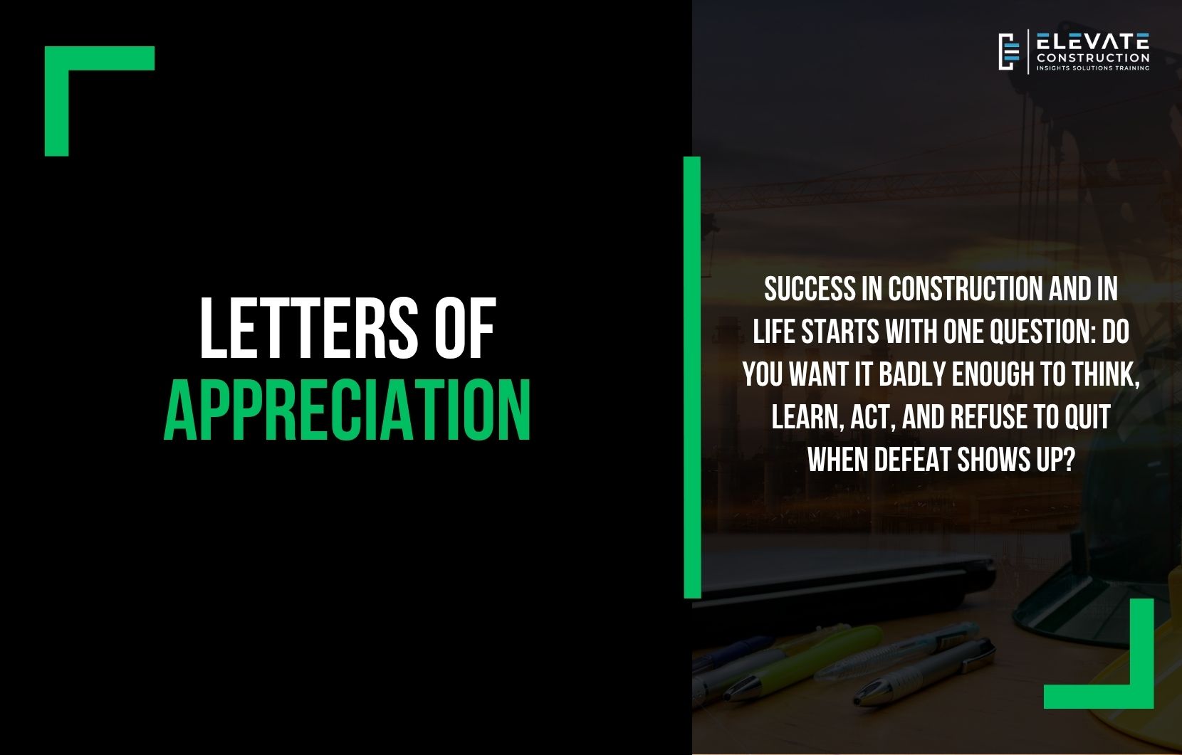 Letters of Appreciation