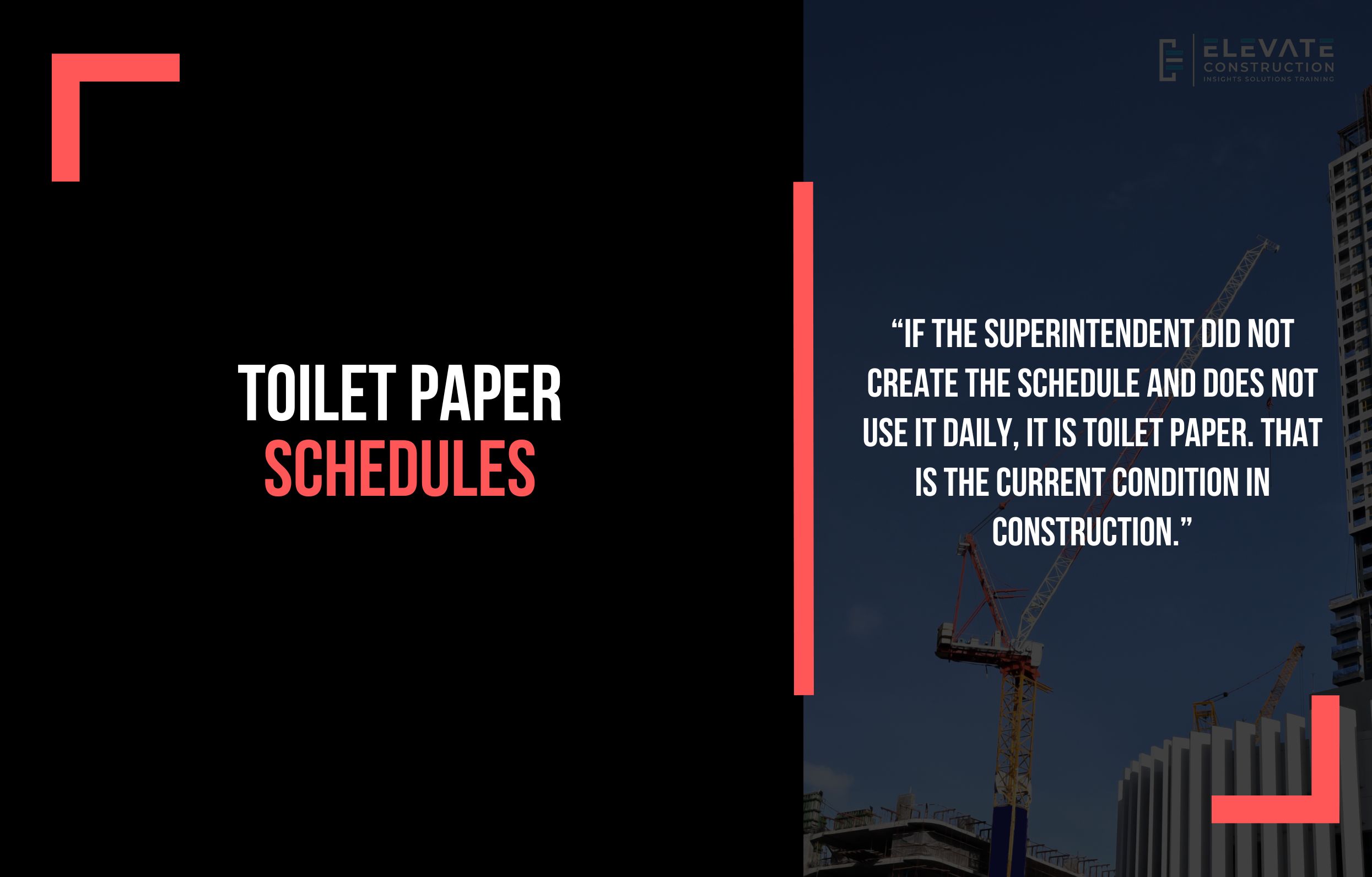 Toilet Paper Schedules